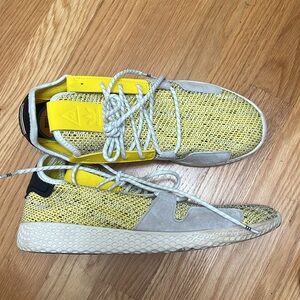 adidas Tennis Hu V2 Pharrell Solar Pack Yellow, Mens Sz 10.5